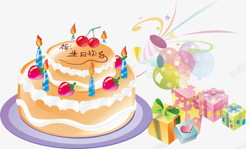 蛋糕生日卡通海报促销矢量图 免费下载 页面网页 平面电商 创意素材 生日蛋糕素材